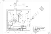 Схема подключения и монтажа водогрейного промышленного газового котла 0.5 МВт